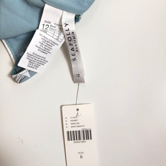 Anthropologie Seafolly Cabana Tie-Front One-Piece Swimsuit - Picture 9 of 13